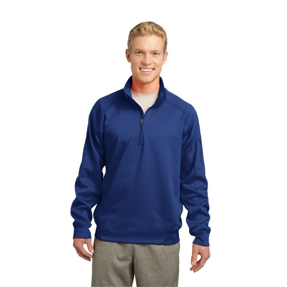 Sport-Tek Men’s Fleece 1/4-Zip Pullover Royal Blue Size XL